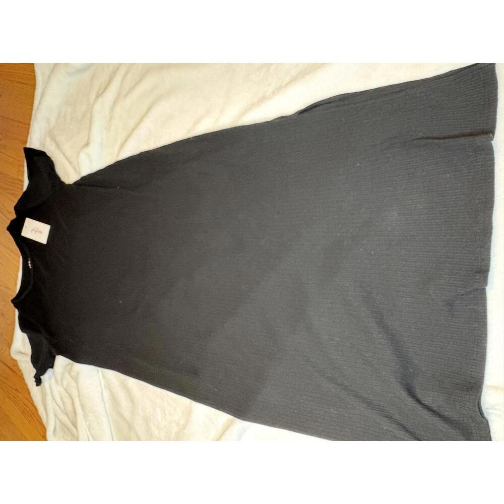 Isabel Ribbed Black Maxi Dress XL